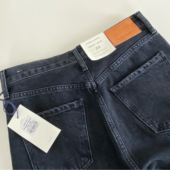 Citizens of Humanity Emery Crop Relaxed Straight Jeans Size 23 - Picture 8 of 9